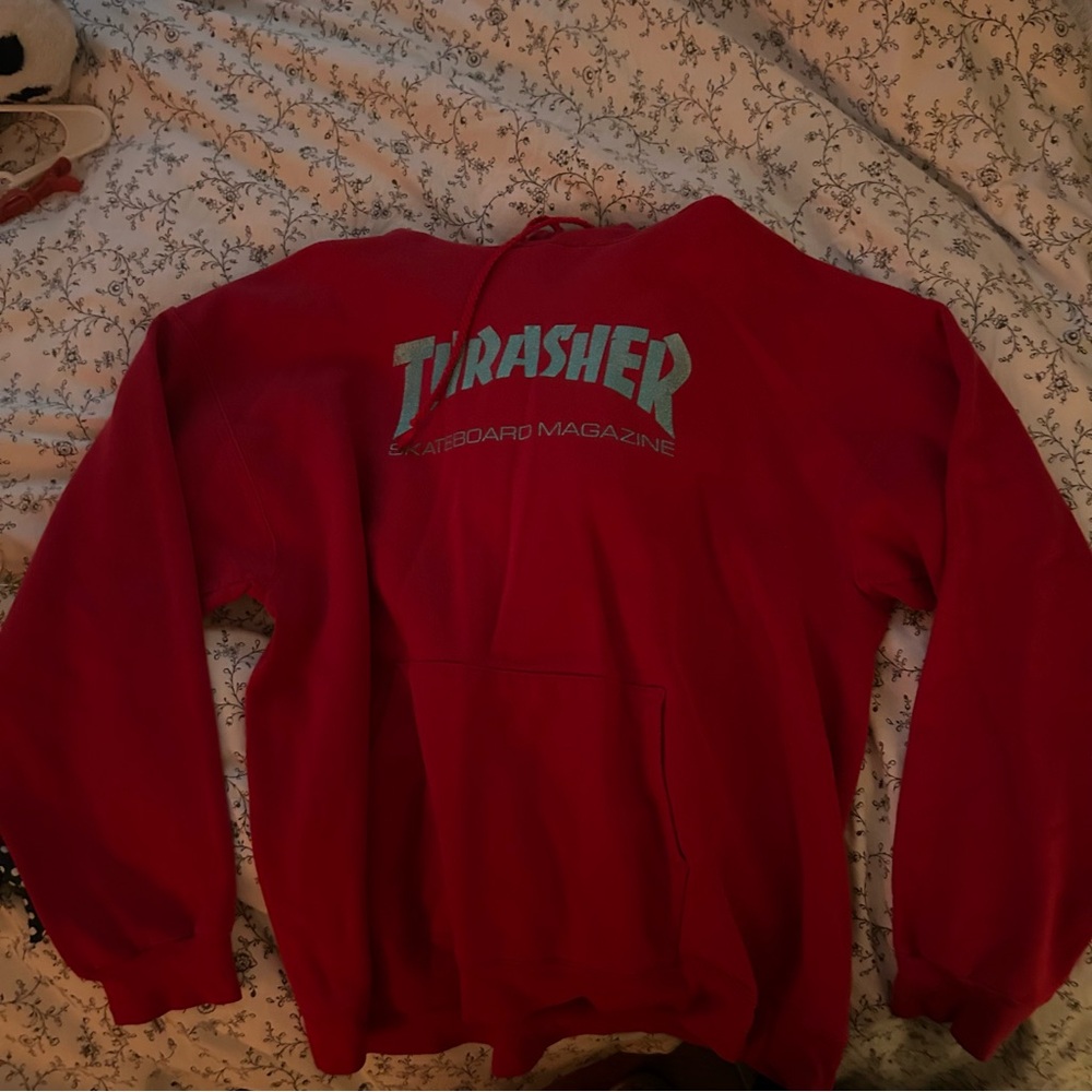 red thrasher hoodie